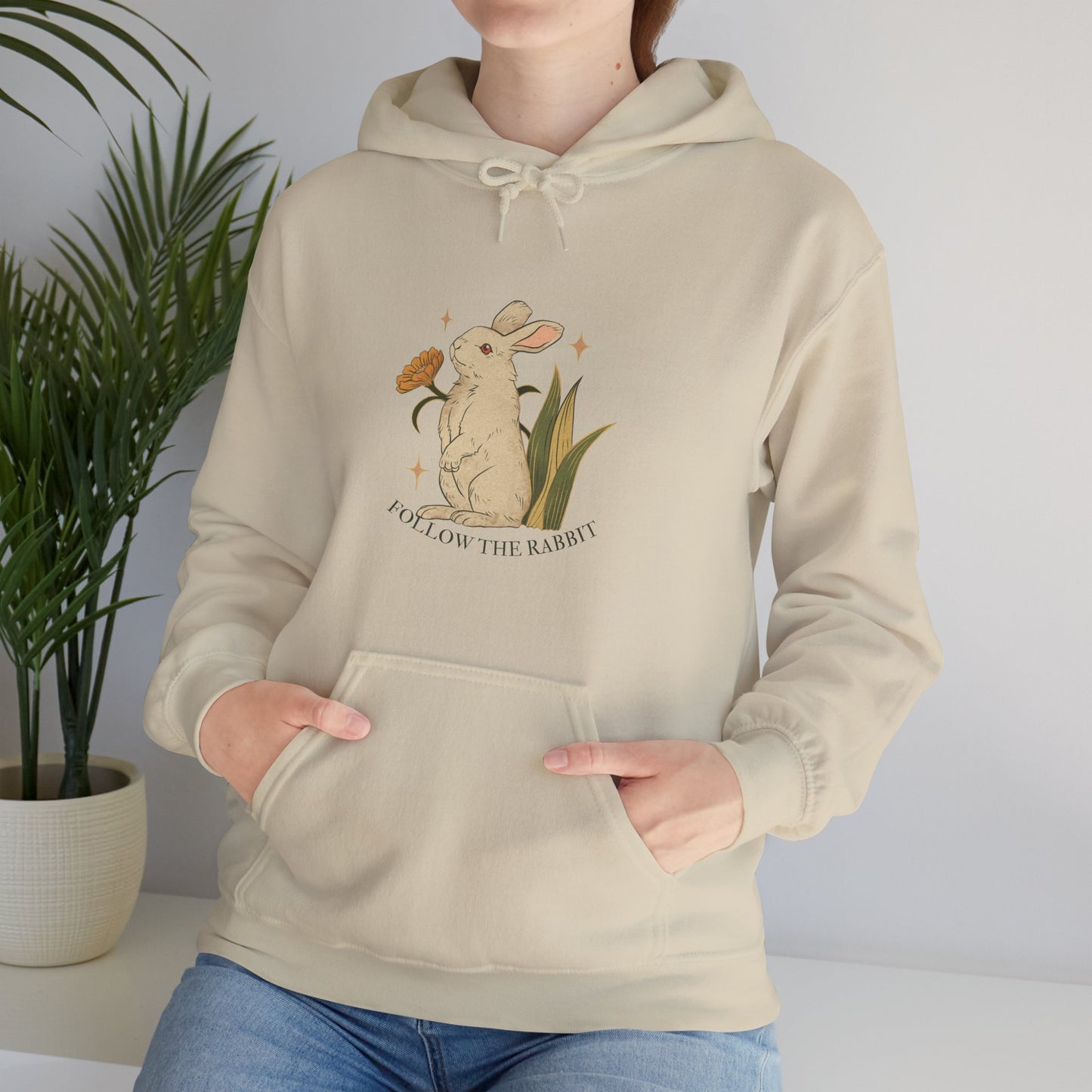 Follow The Rabbit Women's Heavy Blend™ Hooded Sweatshirt