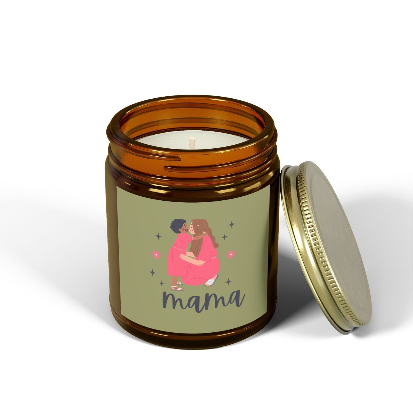 Mama Fraser Fir Scented Candles, Coconut Apricot Wax (9oz)