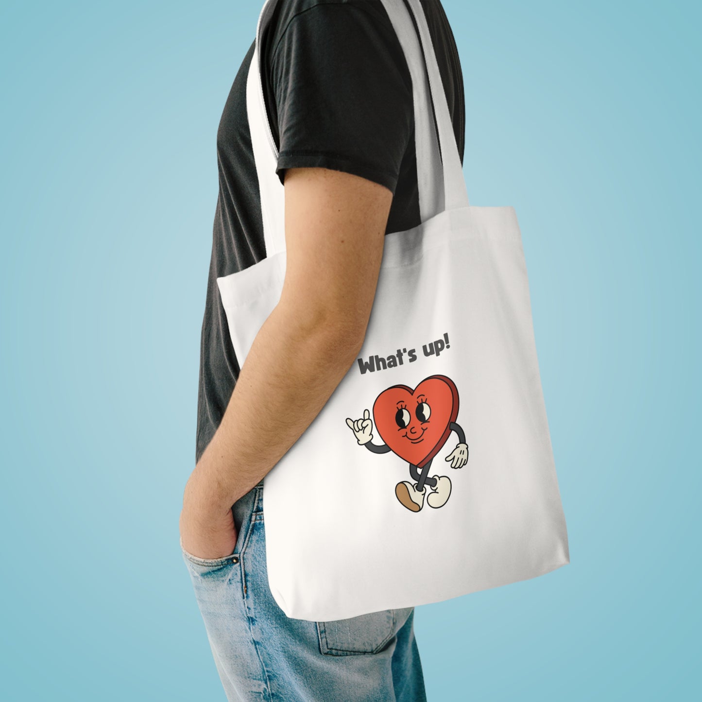 Cool Heart Cotton Tote Bag