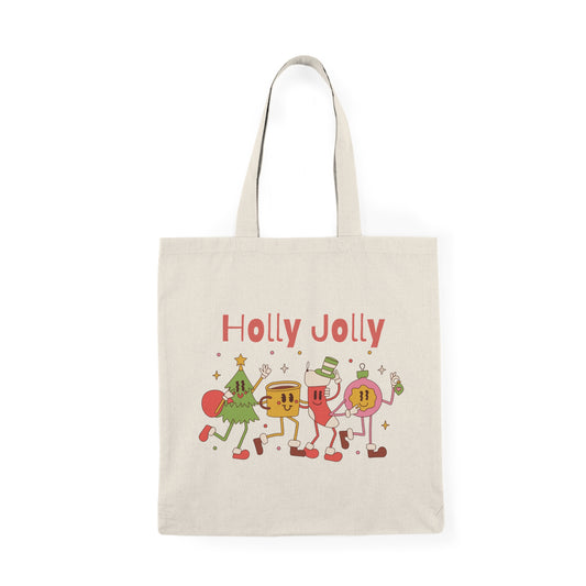 Holly Jolly Natural Tote Bag
