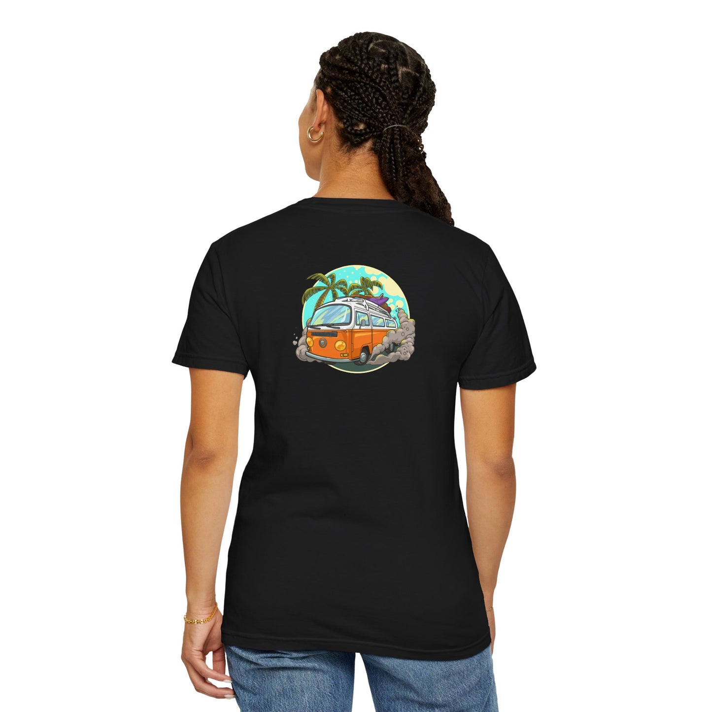 Tropical Beach Unisex Garment-Dyed T-shirt