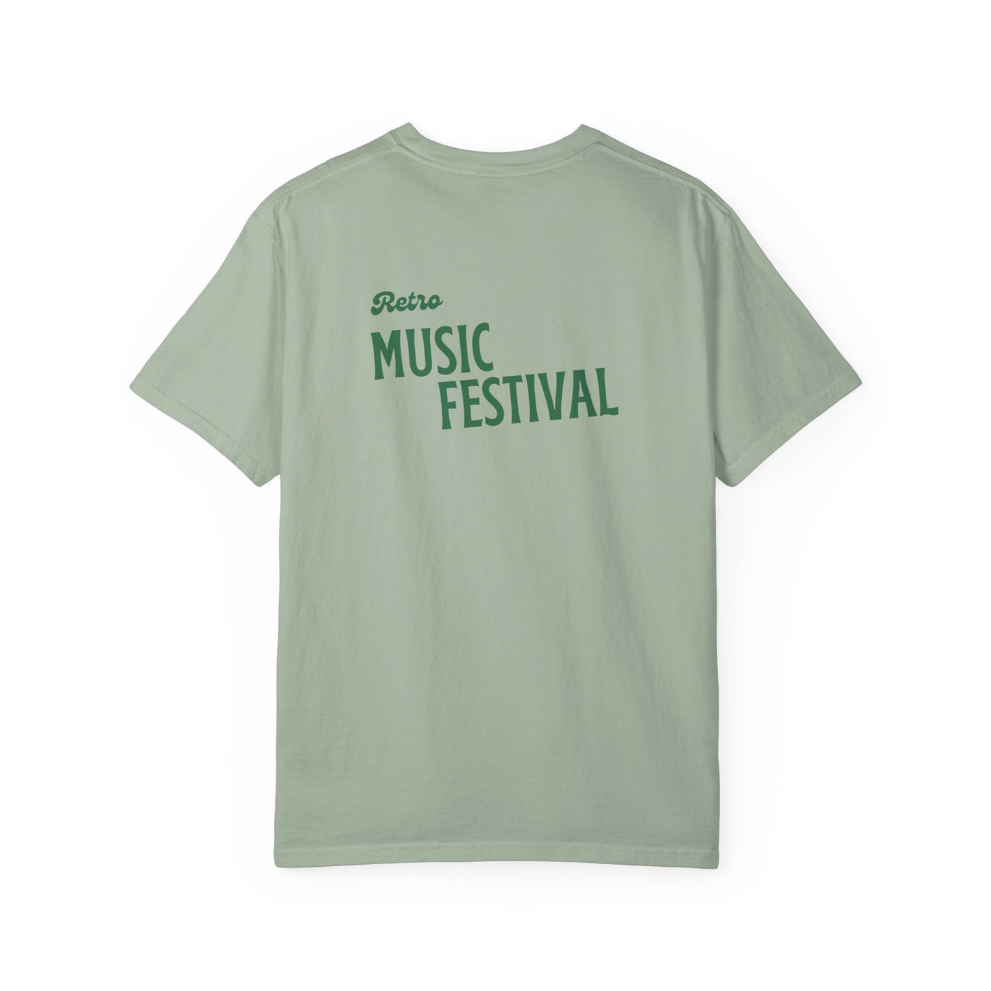 Retro Music Festival Unisex Garment-Dyed T-shirt