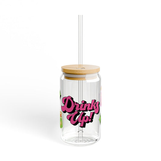 Drinks Up Sipper Glass, 16oz