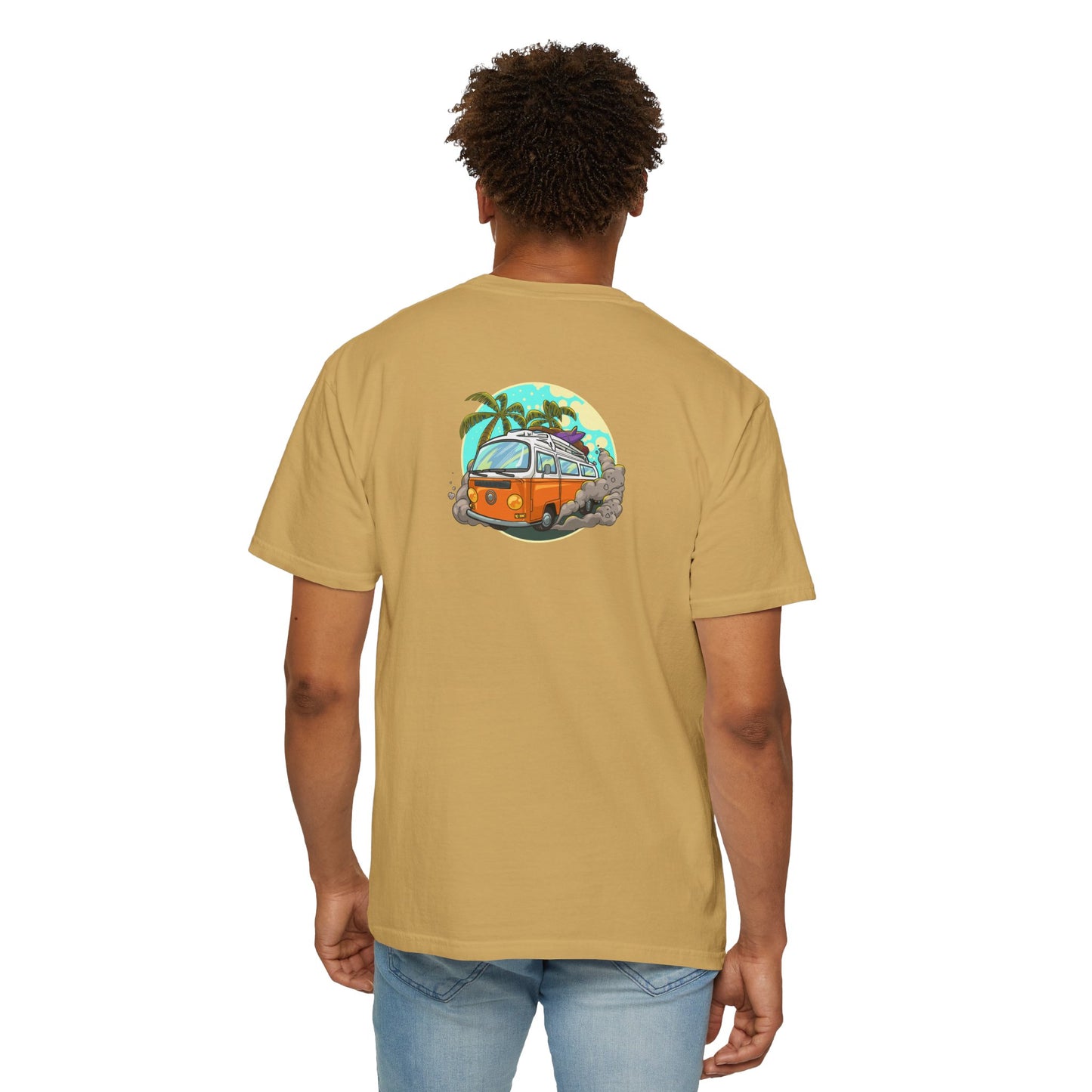 Tropical Beach Unisex Garment-Dyed T-shirt