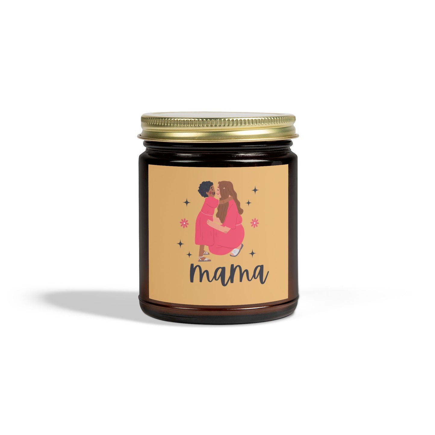 Mama Beachwood Scented Candles, Coconut Apricot Wax (9oz)