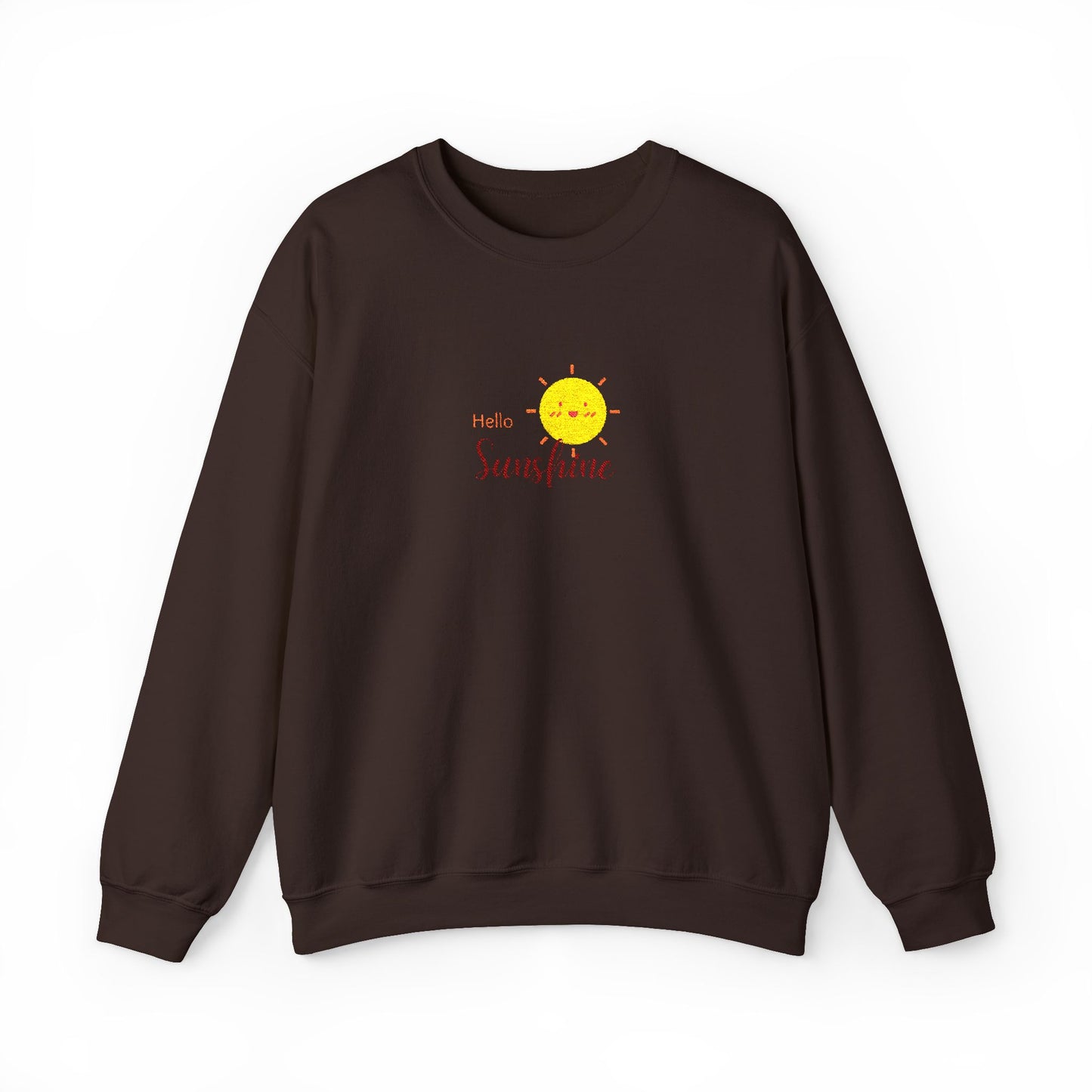 Hello Sunshine Unisex Heavy Blend™ Crewneck Sweatshirt (Embroidery Decoration)
