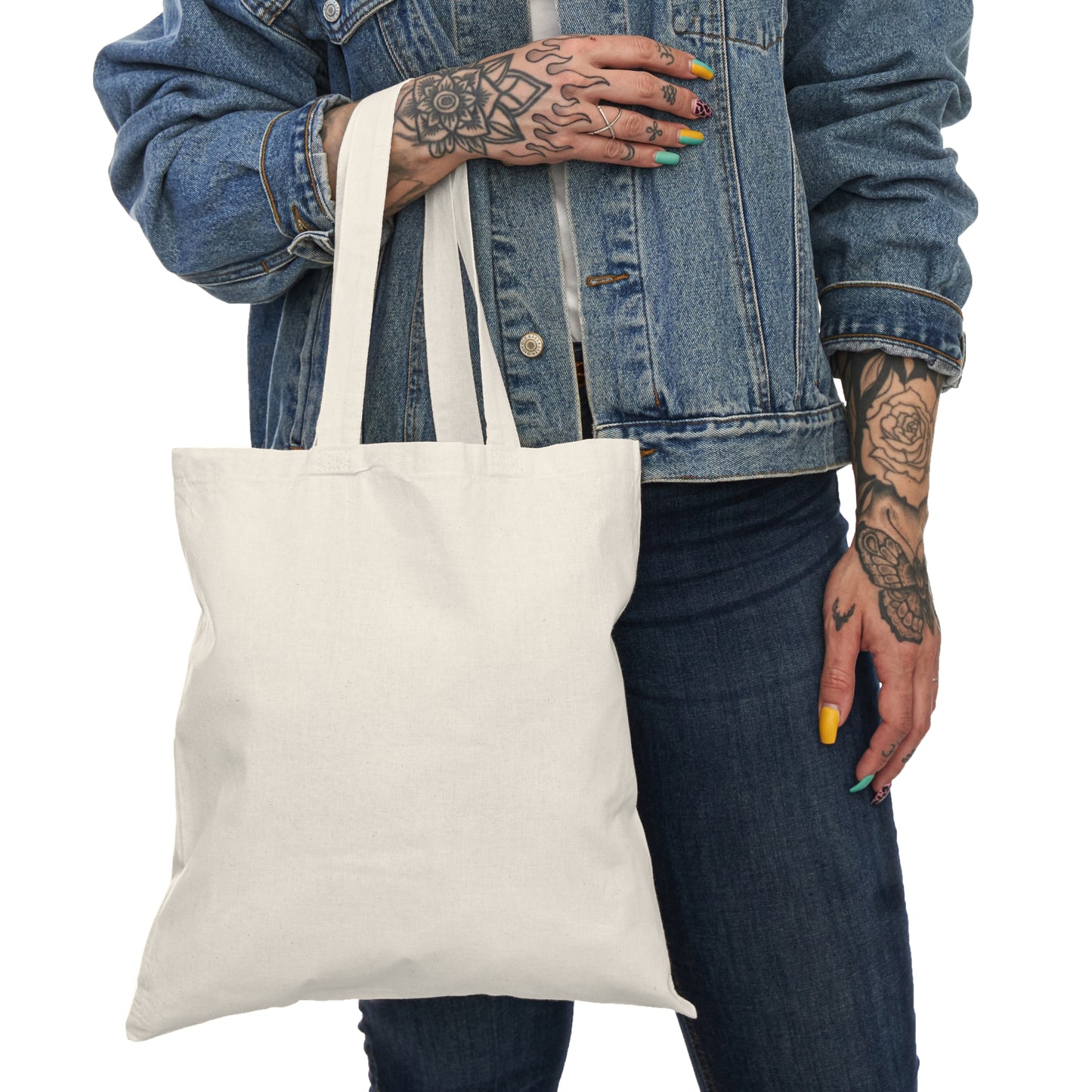 Merry Bright Natural Tote Bag