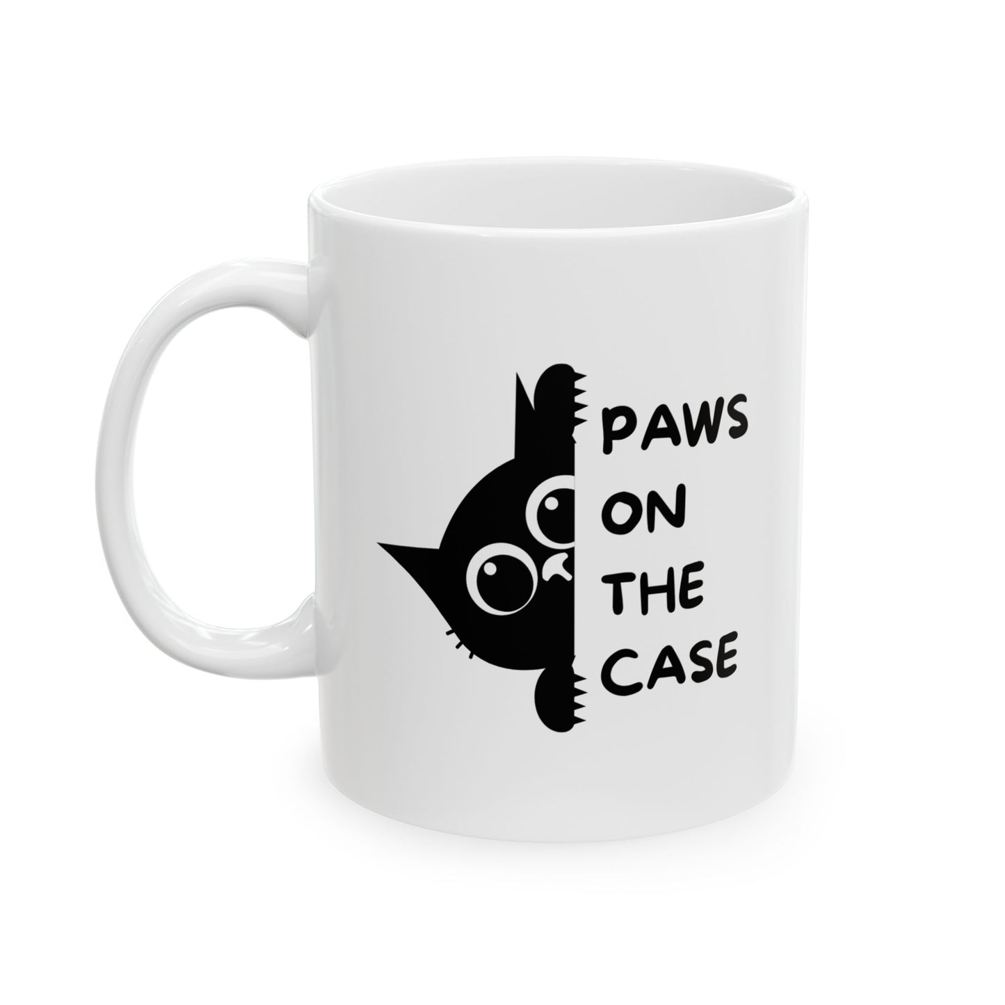 Paws On The Case Ceramic Mug, (11oz, 15oz)