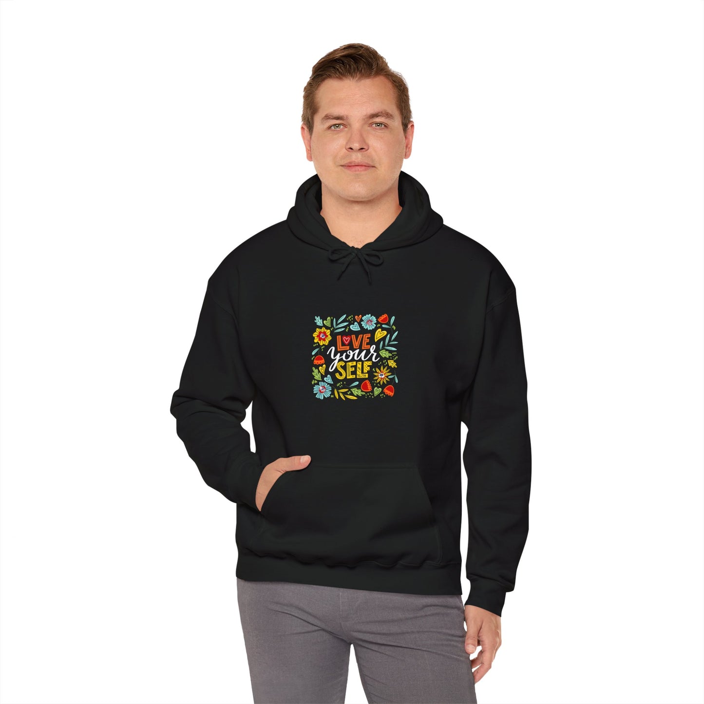 Love Yourself Unisex Heavy Blend™ Hooded Sweatshirt