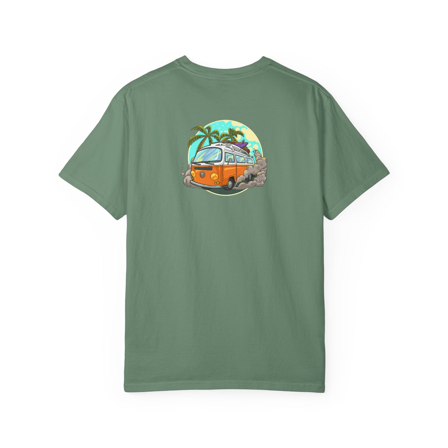 Tropical Beach Unisex Garment-Dyed T-shirt
