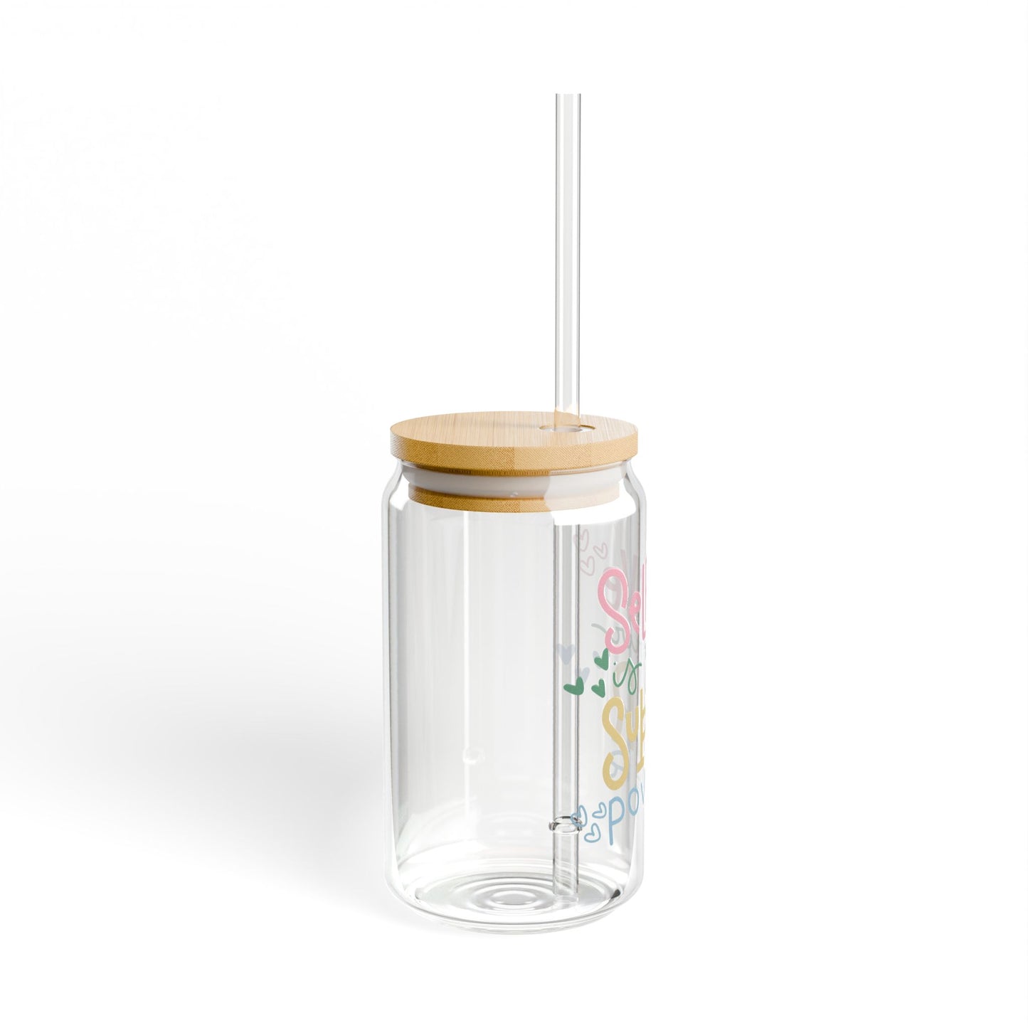 Self Love Is Your Super Power Sipper Glass, 16oz