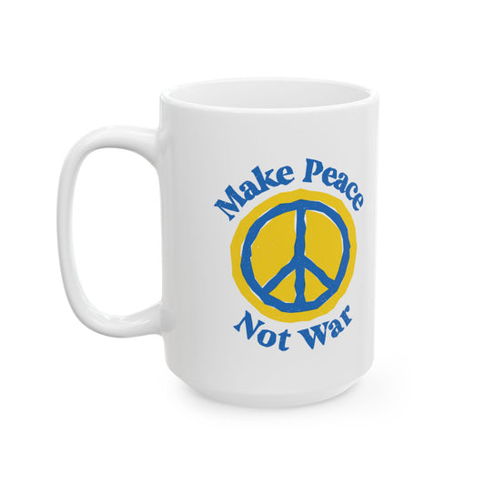 Make Peace Ceramic Mug, (11oz, 15oz)