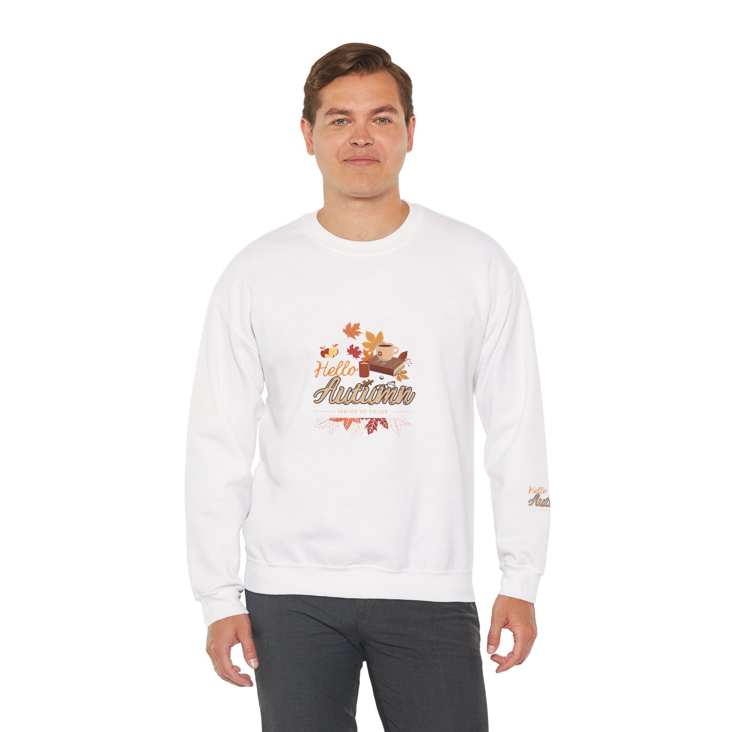 Hello Autumn Season Of Colour Unisex Heavy Blend™ Crewneck Sweatshirt